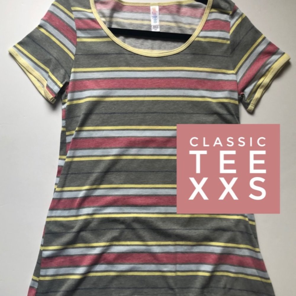 NWT LuLaRoe Classic T, Multicolor Stripe, Size XXS